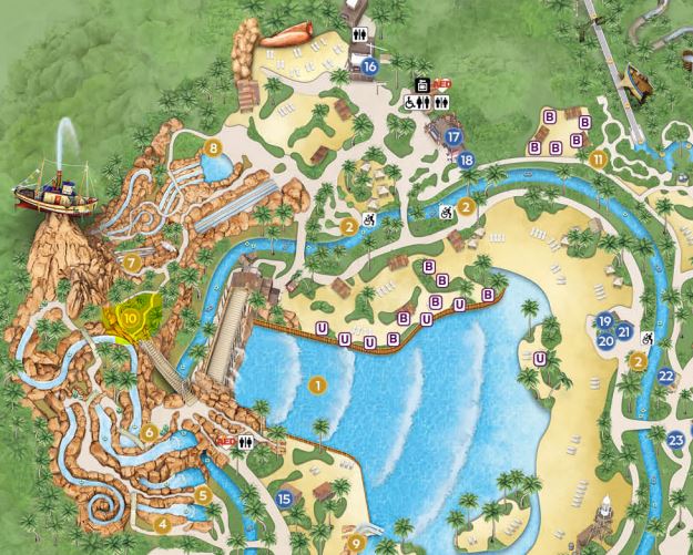 Screenshot of Mountain Trail on Typhoon Lagoon map from disneyworld.com