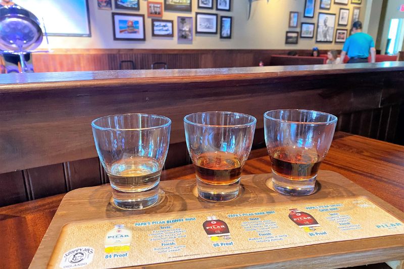 Sloppy Joe's Orlando Rum Flight