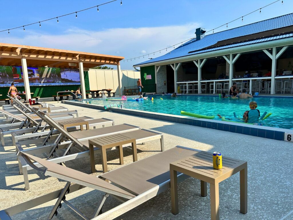 Watching Football Orlando Poolside at Cabana Live Sanford