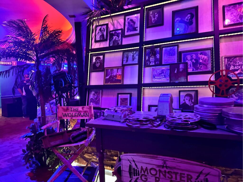 Monster Movie Props Dead Coconut Club at Universal Orlando Halloween -