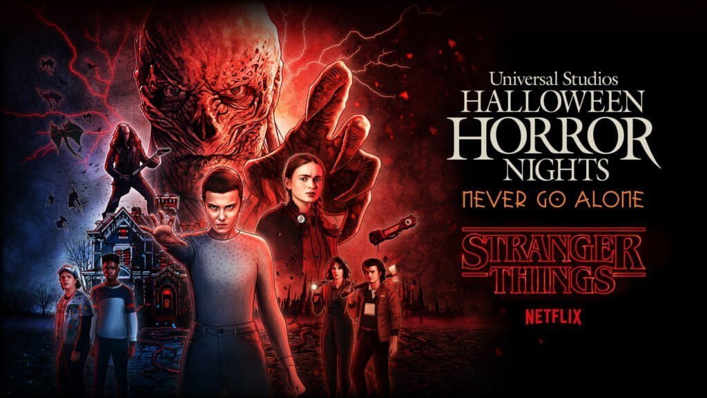 promotional image for Universal Studios' Halloween Horror Nights x Stranger Things 2023