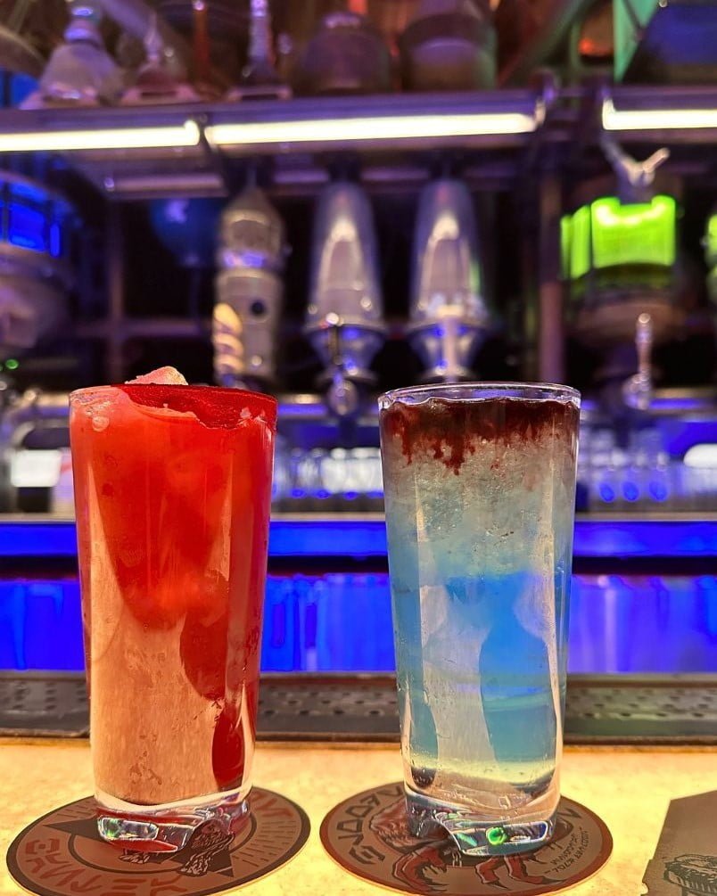 Blurrgfire and Hyperdrive Mocktails at Oga's Cantina at Disney's Hollywood Studios