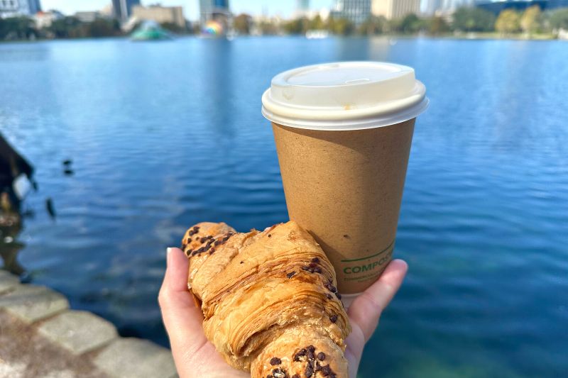 Coffee and Pastry at Lake Eola Farmers' Market 