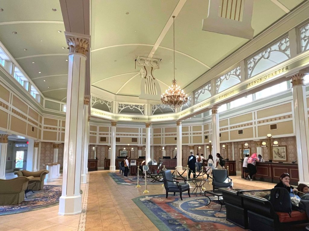 Disney's Port Orleans Riverside Lobby and front desk