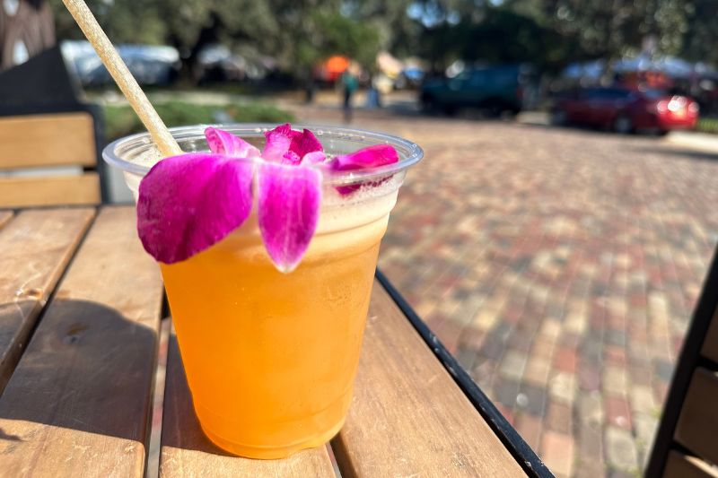 Mai Tai Drink Near Lake Eola - Jodi Caballero