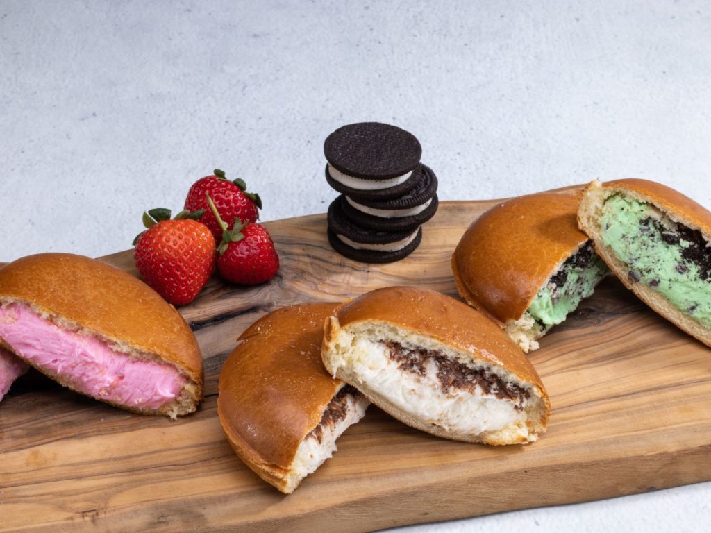 Universal Orlando Mardi Gras 2023 - Stuffed Gelato Sandwich image from Universal Orlando