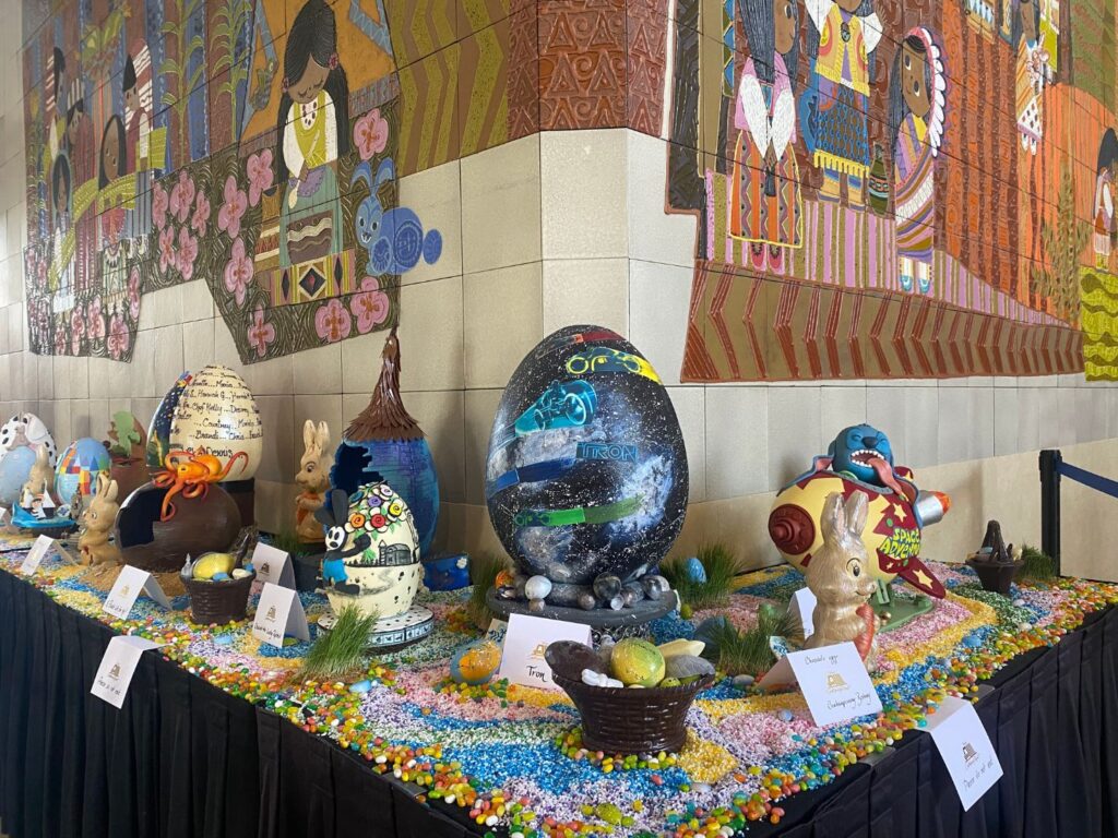Chocolate Easter Egg Display at Disney's Contemporary Resort 