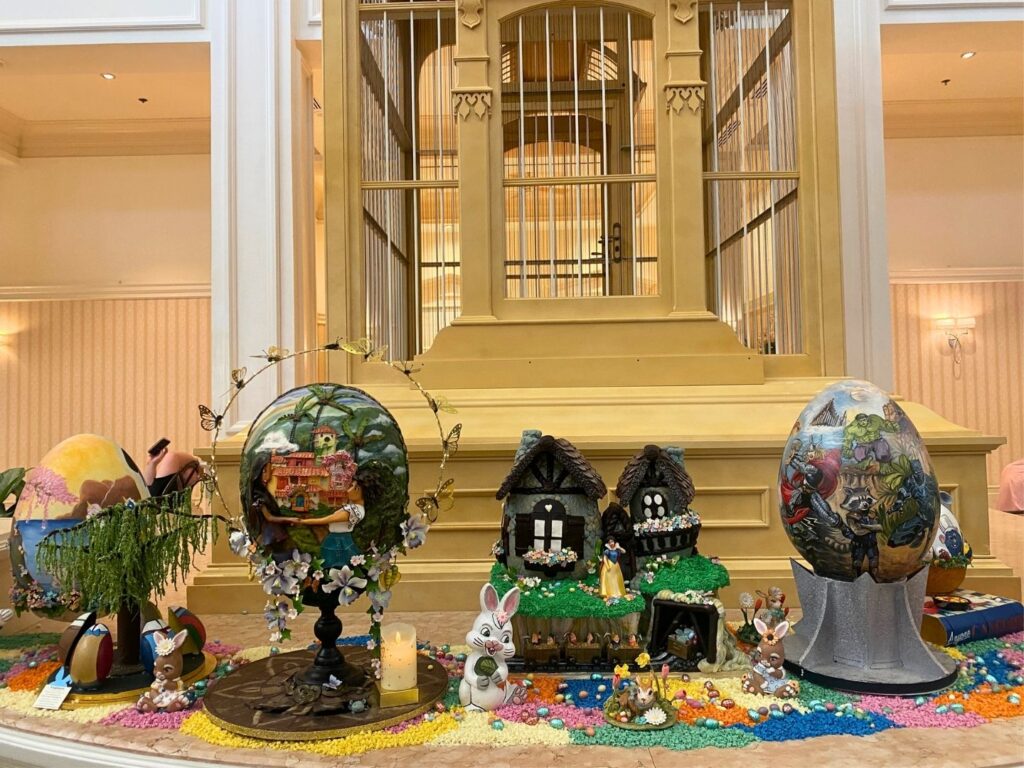 Chocolate Easter Egg Display at Disney's Grand Floridian Resort 