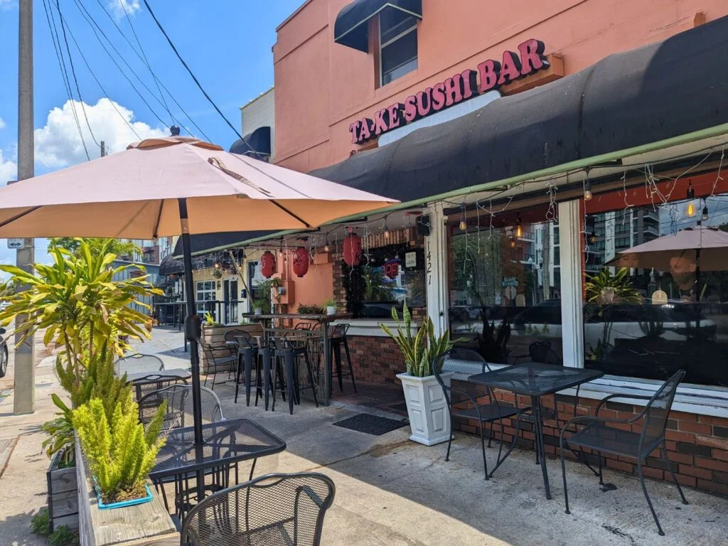 exterior of Ta-ke Sushi Bar Ivanhoe