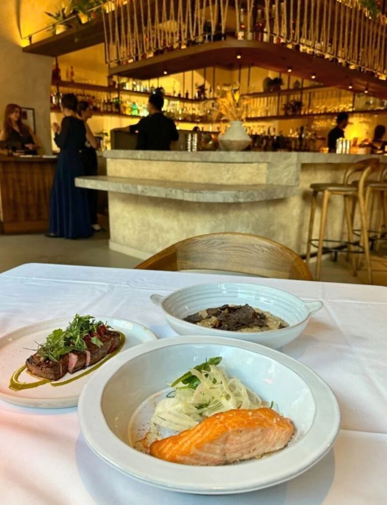 three entrees part of Magical Dining at AVA Mediterraegean