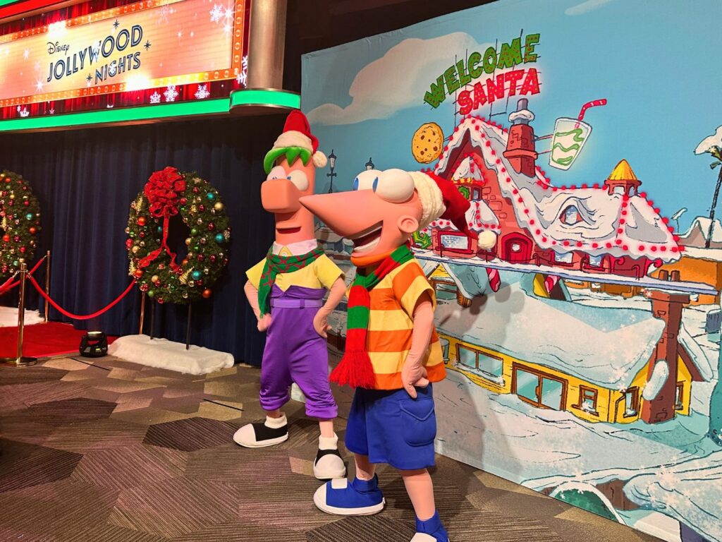 Phineas and Ferb Characters at Jollywood Nights Preview Event 