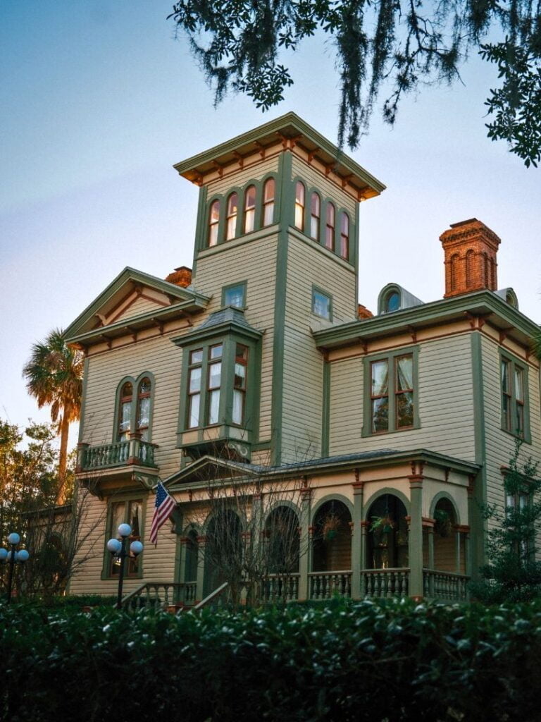 exterior of The Fairbanks House B & B Amelia Island Florida