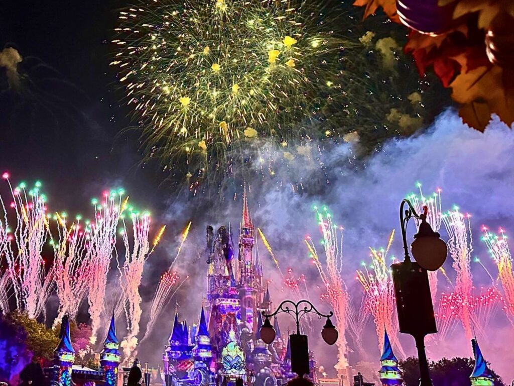 Ursula on the Castle Disney's Not-So-Spooky Spectacular Fireworks at Mickey's Not-So-Scary Halloween Party 