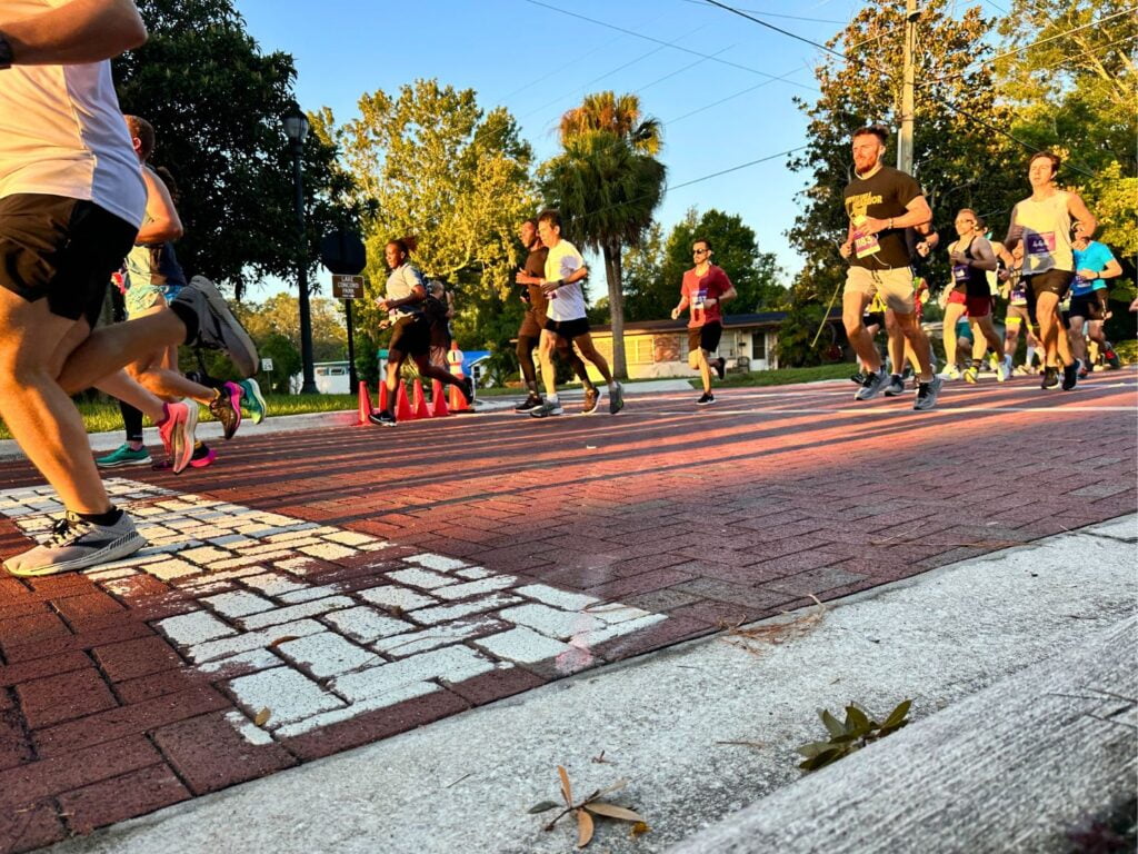 Battle of the Bands 5K Runners on road