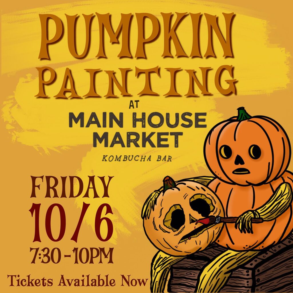 flyer advertisement for pumpkin painting event