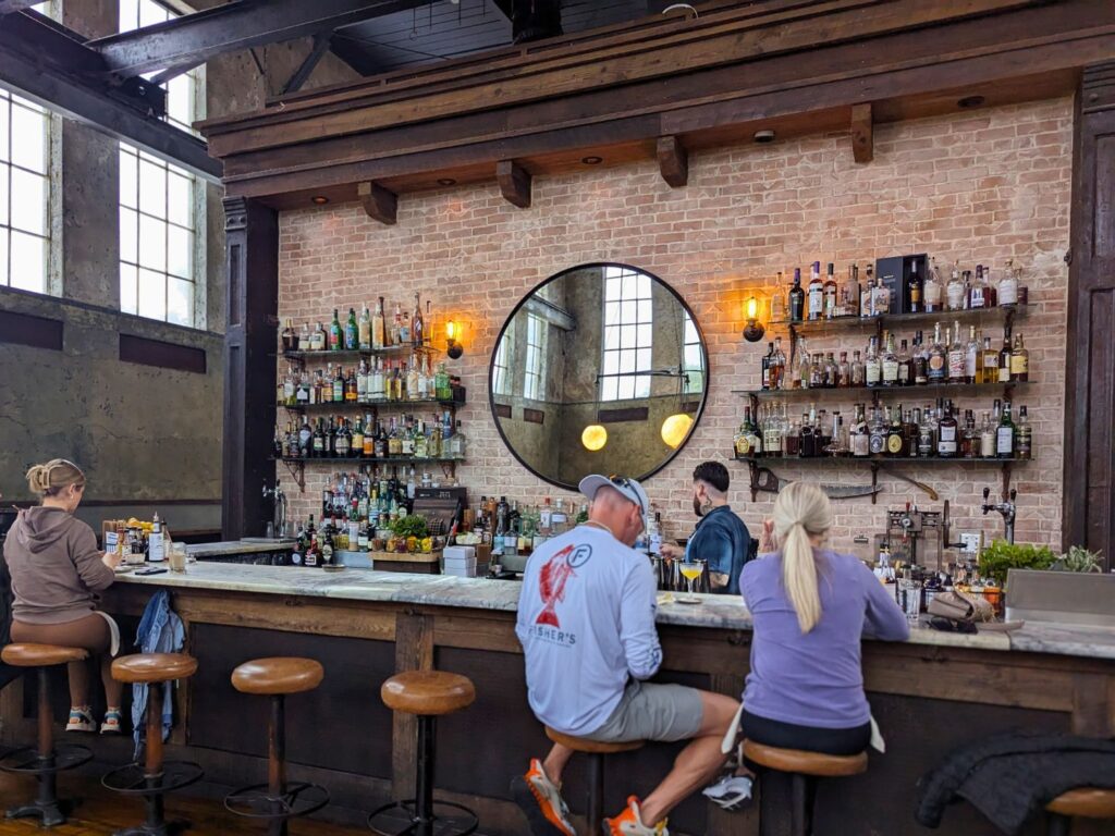 people sitting at the Ice Plant Bar in St. Augustine 