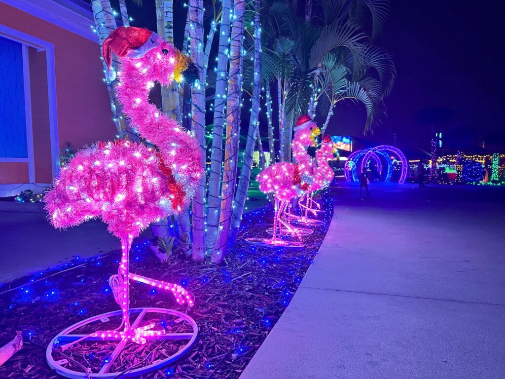 Island H2O Holiday Nights Flamingo Lights 