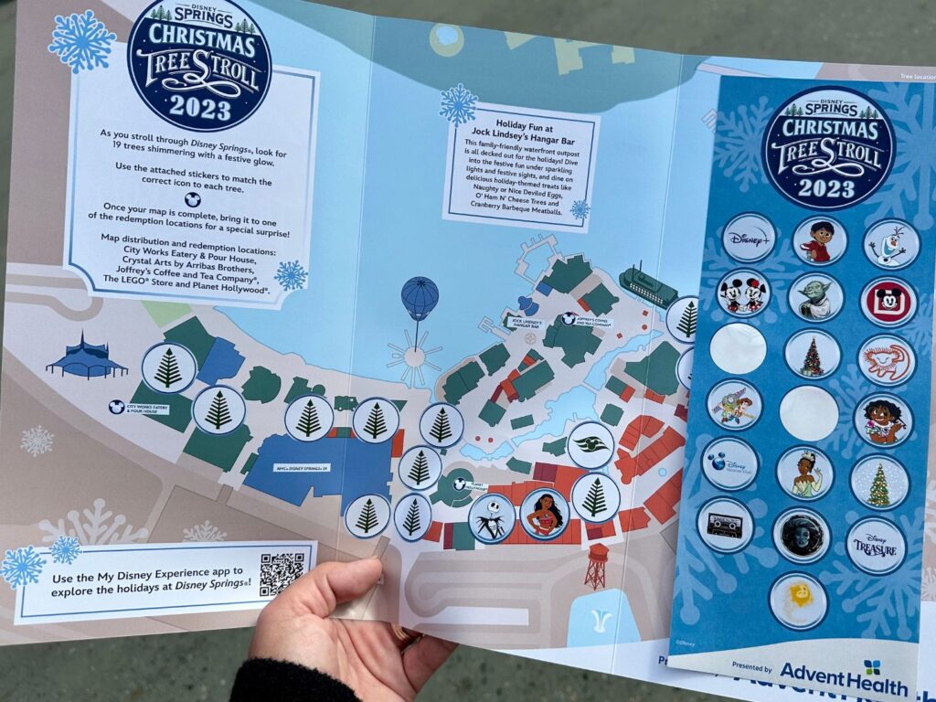 inside the Disney Springs Christmas Tree Stroll Guide 2023 Inside