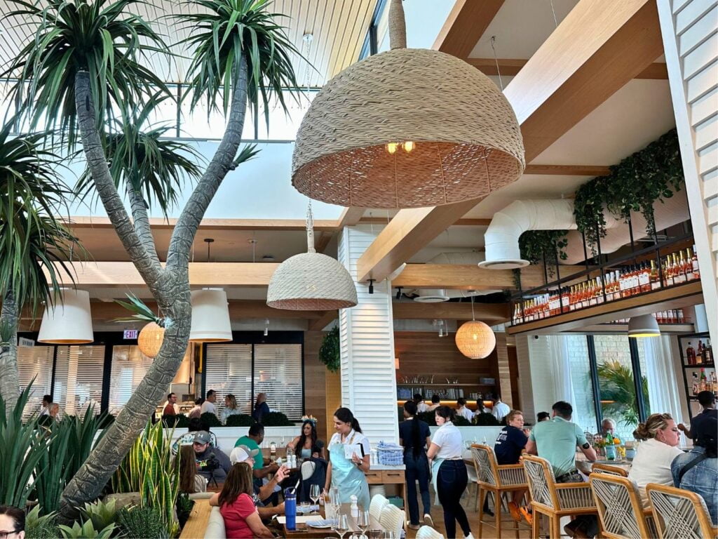 Image of the interior of Summer House on the Lake Restaurant at Disney Springs