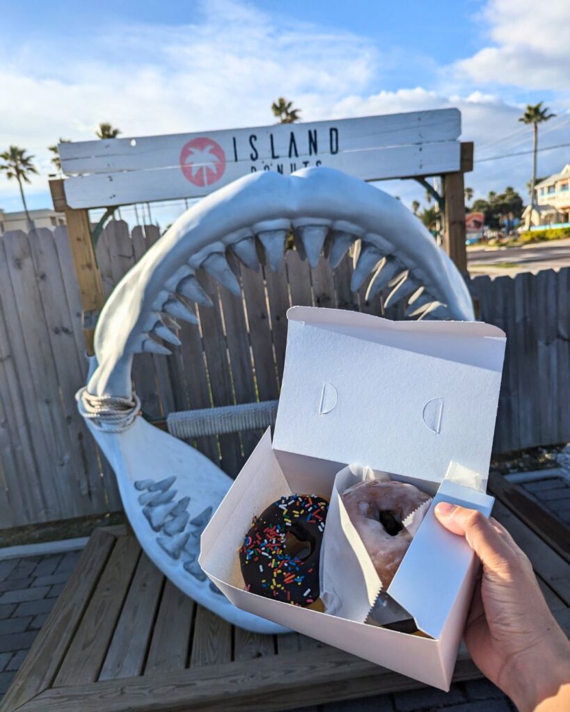 Box of donuts from Island Donuts St. Augustine - image by Maria DiCicco