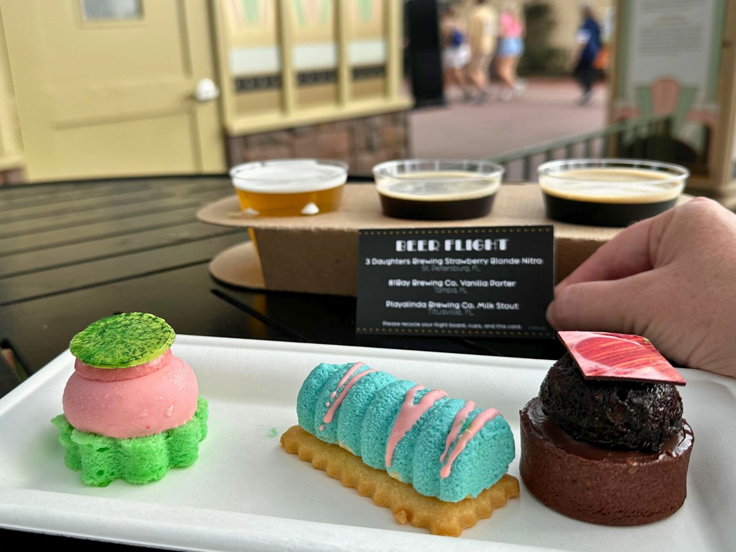 Dessert Trio and Beer Flight EPCOT Festival of the Arts 2024 - image by Dani Meyering