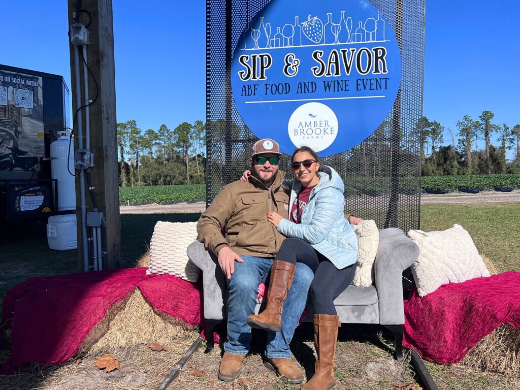 Sip and Savor Event Photo Op Amber Brooke Farms Eustis - image by Alayna Curry
