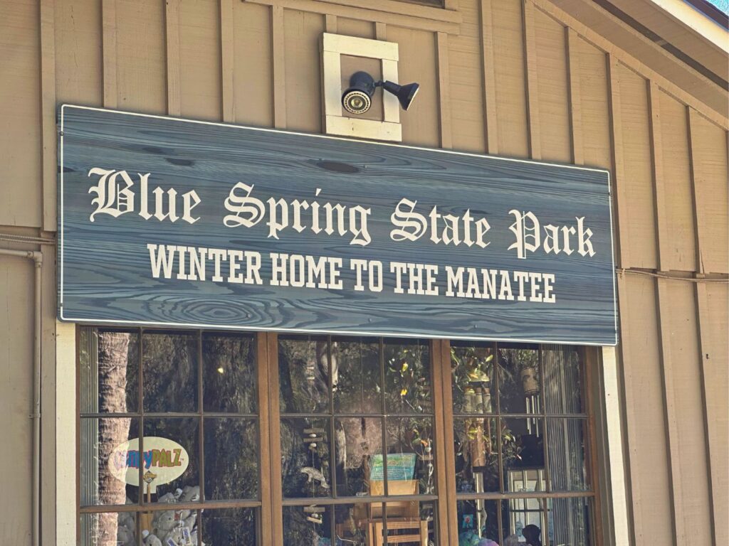 Blue Spring State Park Winter Home of the Manatee Sign - image by Dani Meyering