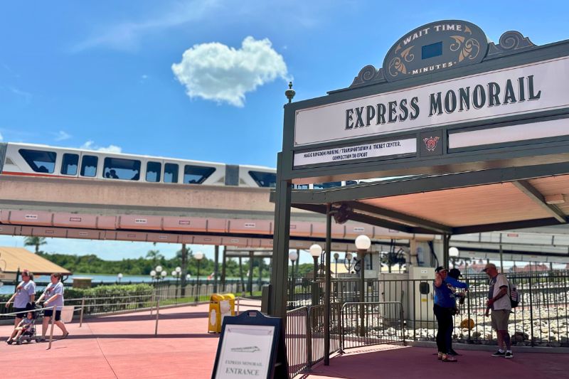 Express Monorail Entrance at Magic Kingdom