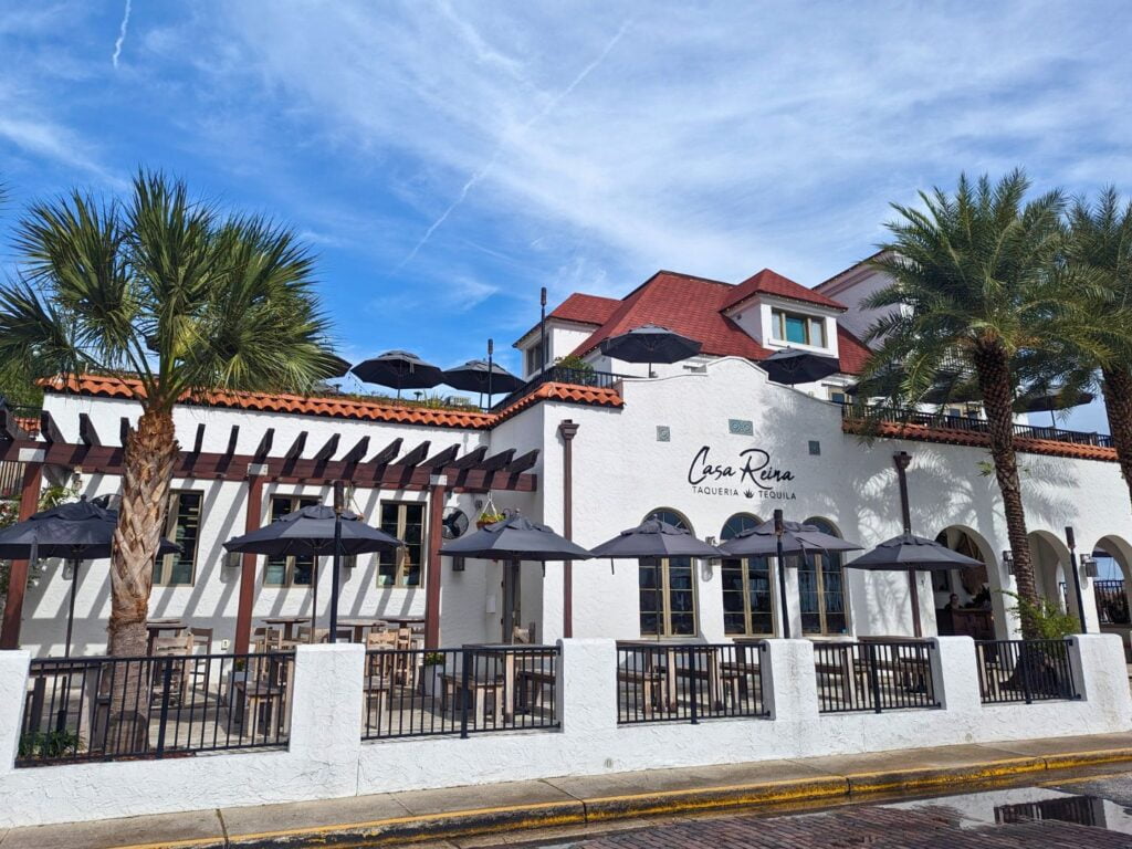 Exterior of Casa Reina Waterfront Restaurant in St. Augustine - image by Maria DiCicco