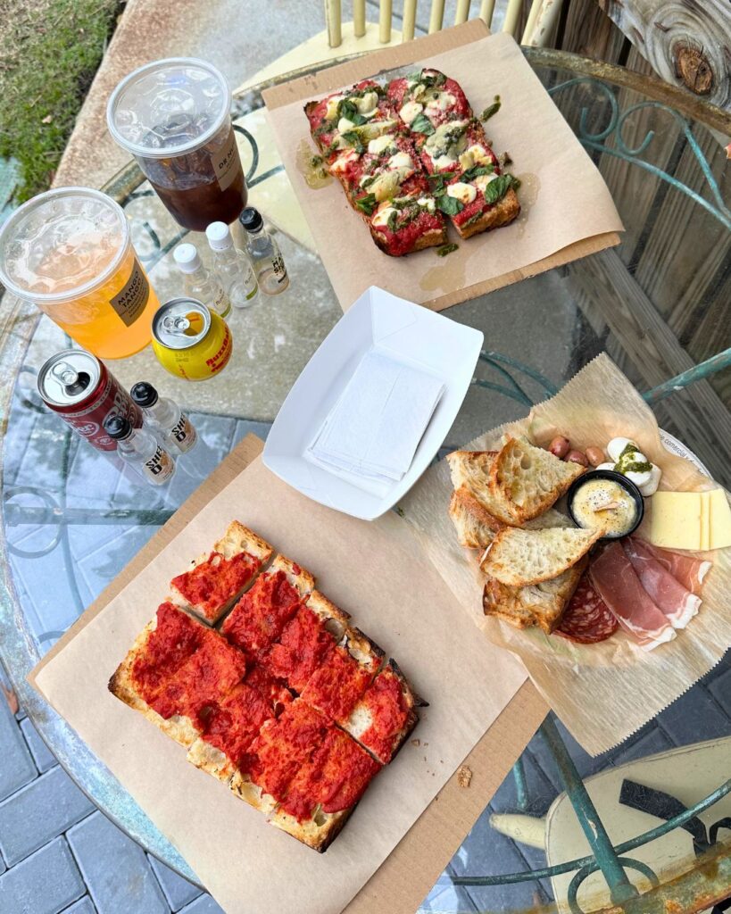The Acre Orlando Pizza with Meat and Cheese Platter