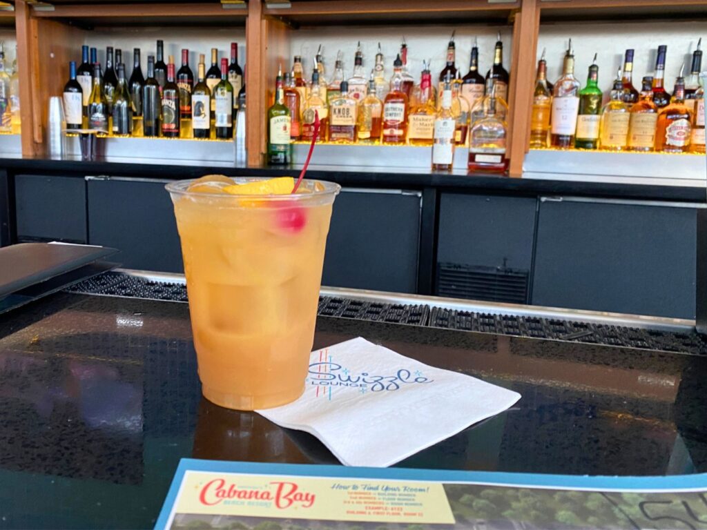 Tropical Cocktail at Swizzles Lounge Cabana Bay Beach Resort 