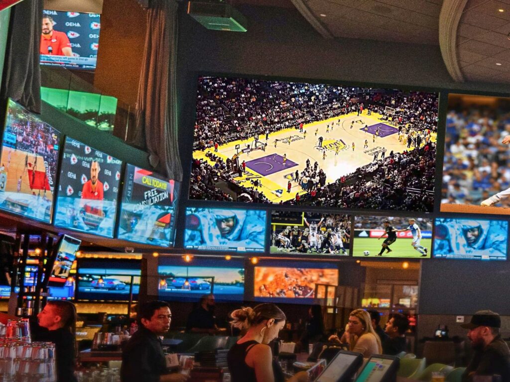 Tom's Watch Bar Sports Bar with multiple screens in Orlando