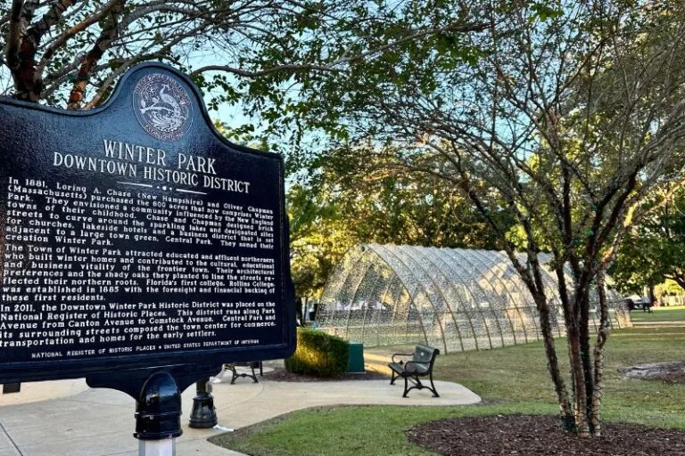 Park Avenue Christmas Cathedral of Lights and Historical Marker - image by Dani Meyering