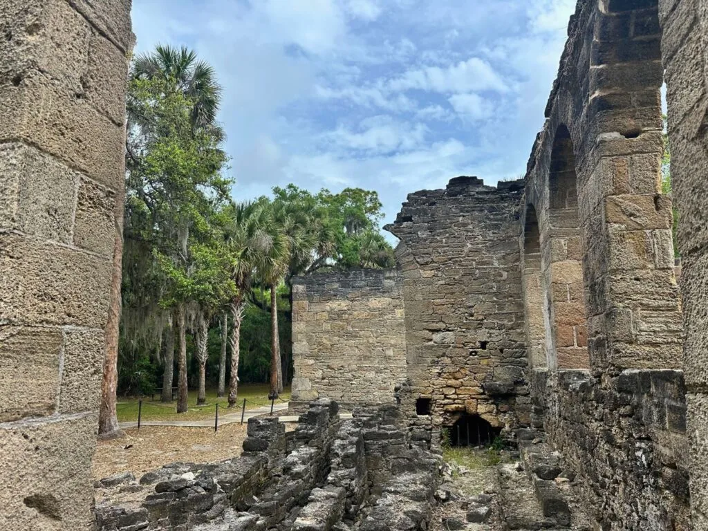 arched window remains and oven Sugar Mill Ruins Park New Smyrna Beach - image by Dani Meyering