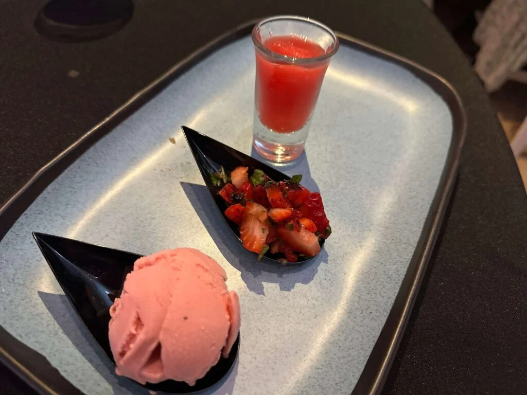 Dessert for Dining in the Dark Orlando at Melia Celebration