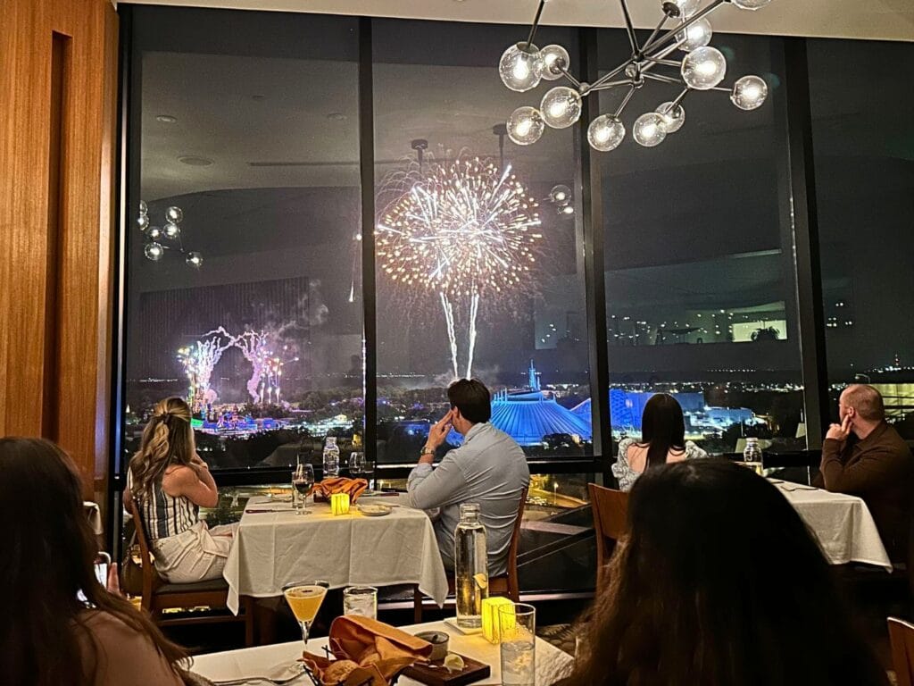Magic Kingdom Fireworks as seen from dining room California Grill at Disney's Contemporary - image by Dani Meyering.jpg
