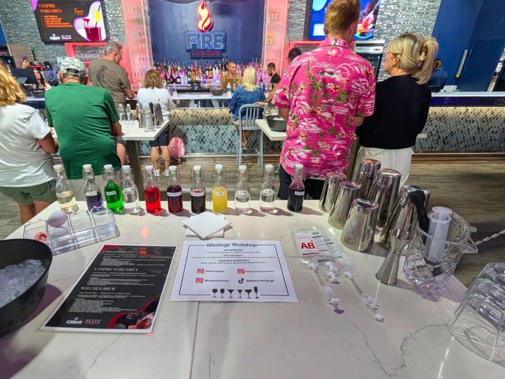 ICEBAR Orlando Mixology Class Set Up - image by Kelly Lamano Diaz