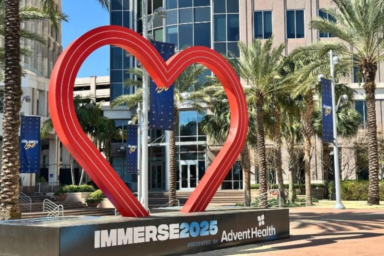 Art of the Heart installation in Downtown Orlando IMMERSE 2025 presented by AdventHealth - image by Dani Meyering