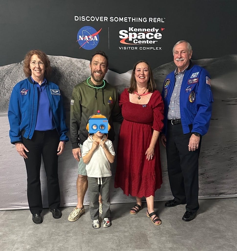 Kennedy Under the Stars a family of 3 meets two astronauts - image from Dani Meyering