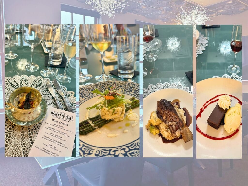 Market to Table Wine Dinner Collage - by Dani Meyering