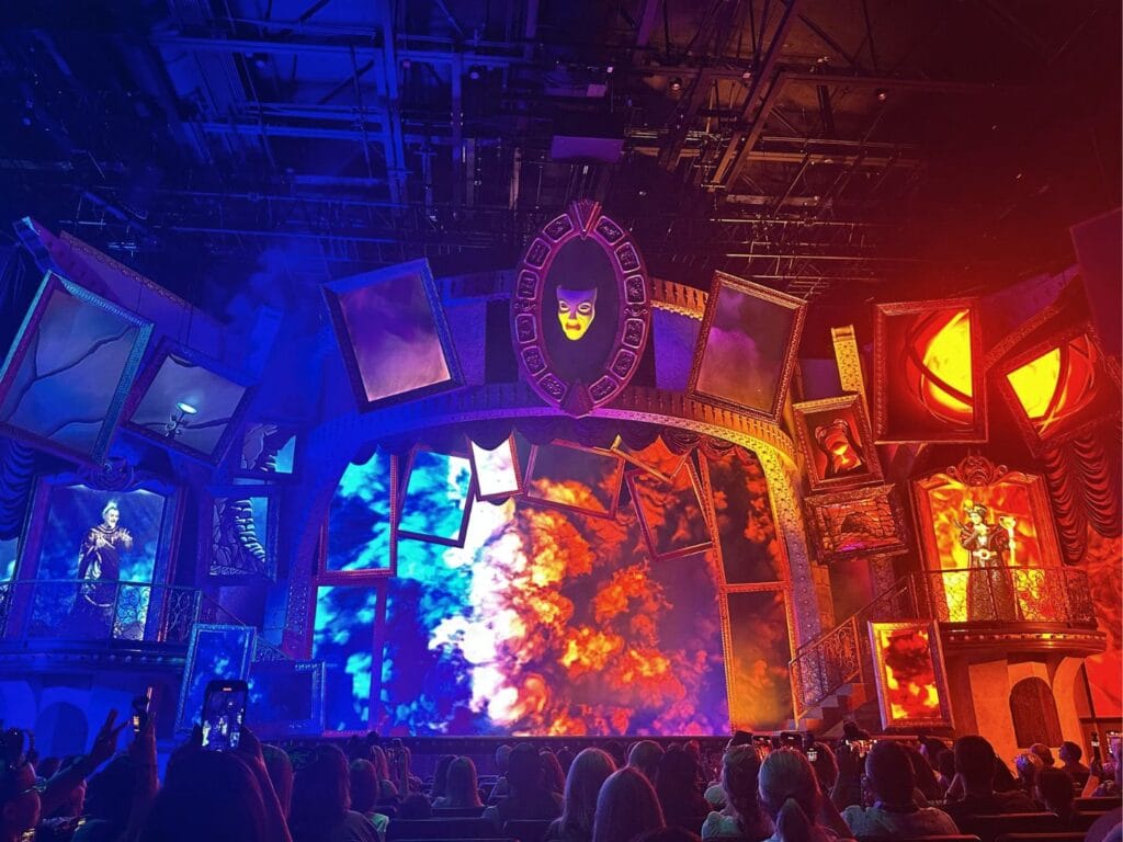 Hades and Jafar during Disney Villains Unfairly Ever After show hollywood studios - image by Dani Meyering