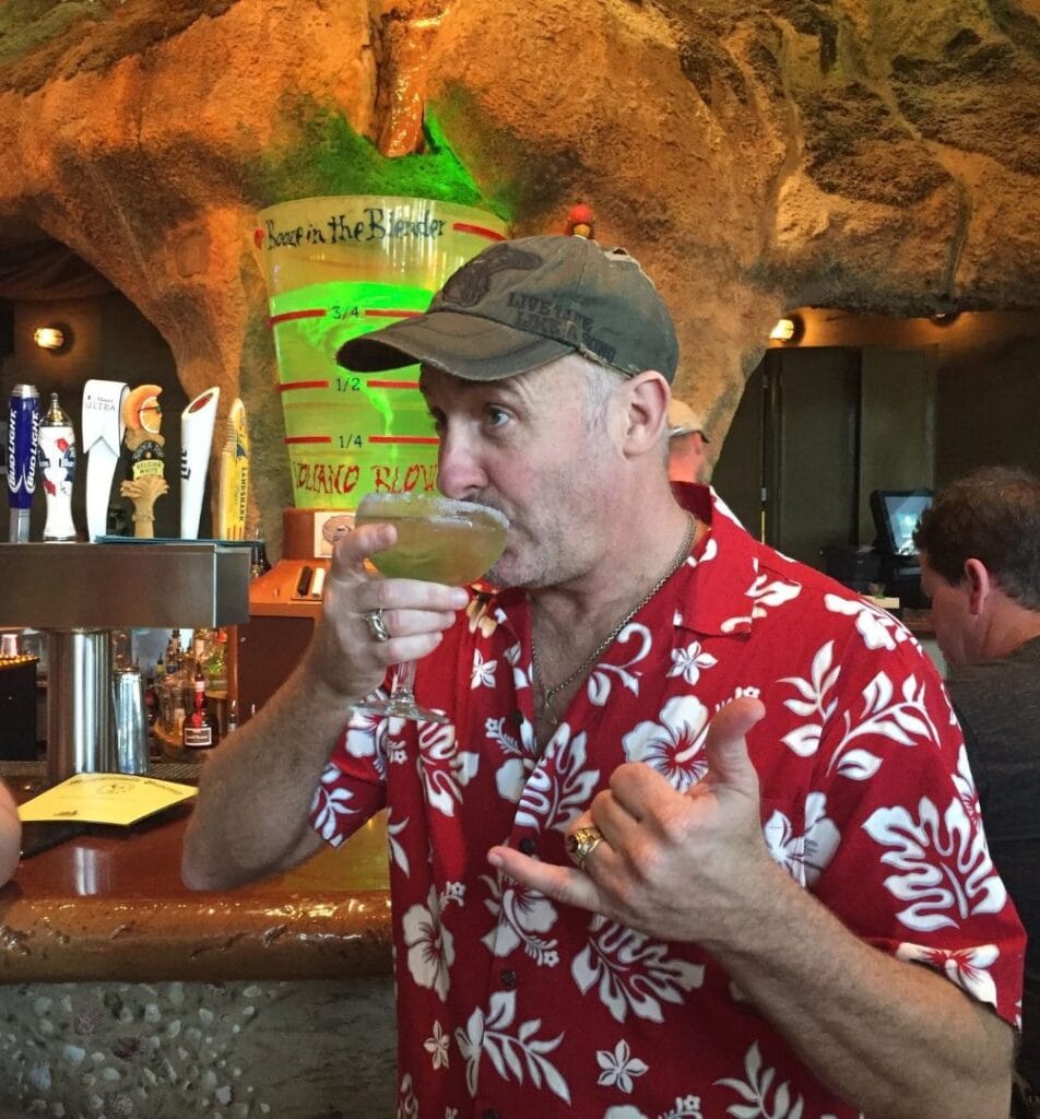 JD Spradlin at Volcano Bar of Margaritaville Orlando - image by Dani Meyering