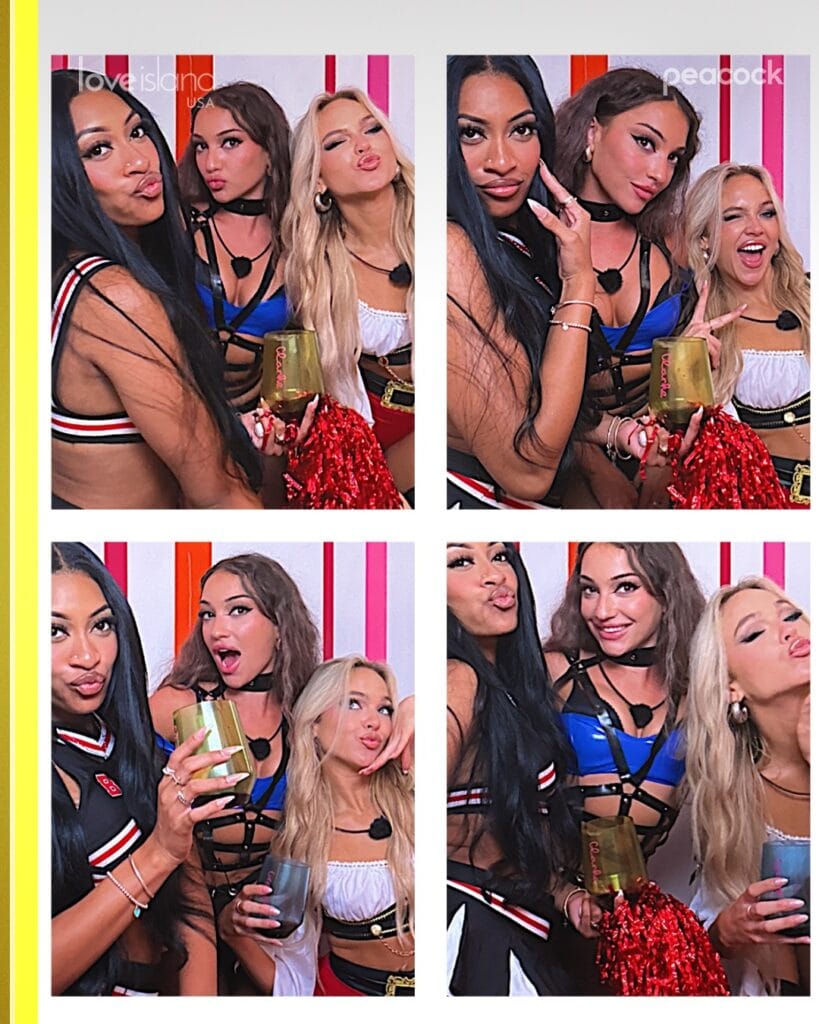 girls collage of love island