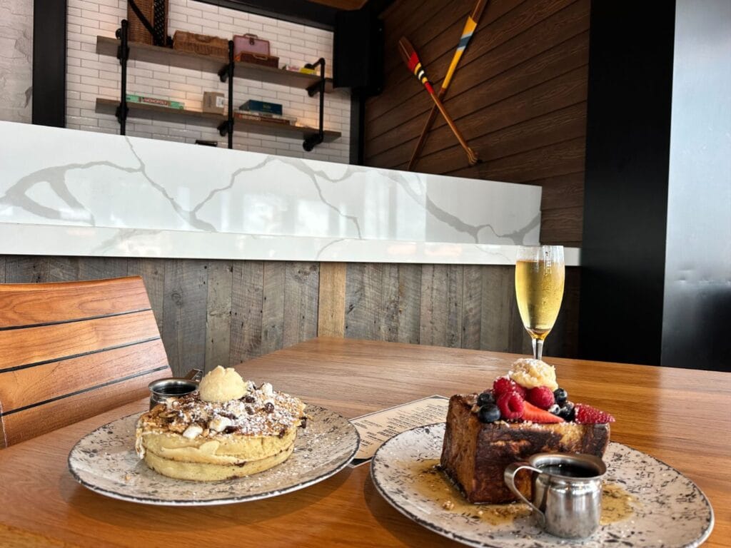 Bigfire Brunch at CityWalk S'mores Pancakes and Moonshine French Toast - image by Dani Meyering 2 comp