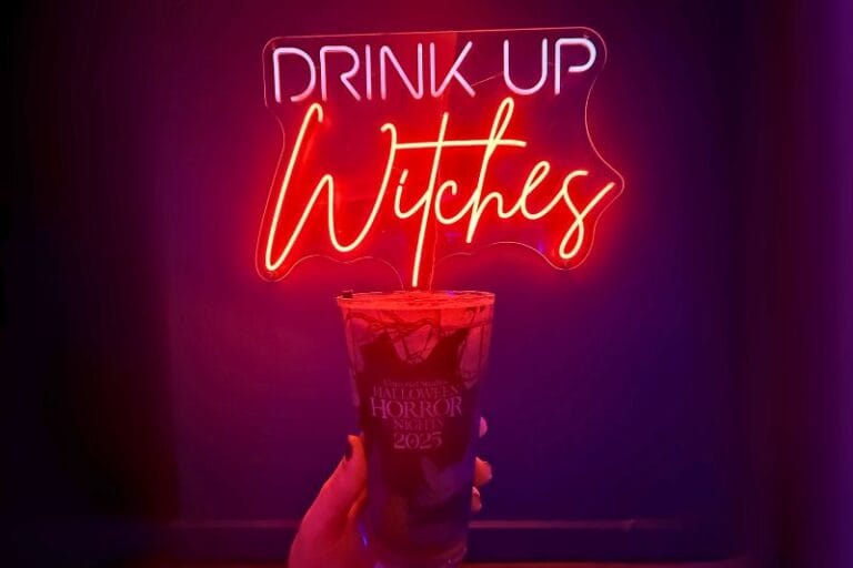 Dead Coconut Club Universal CityWalk Koven Witches Theme Drink Up Sign - image by Jodi Caballero