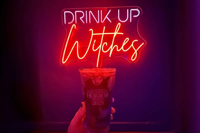 Dead Coconut Club Universal CityWalk Koven Witches Theme Drink Up Sign - image by Jodi Caballero