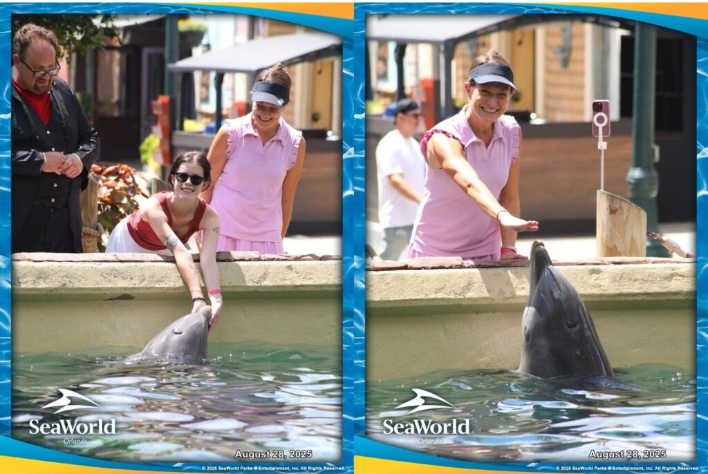 SeaWorld Orlando Dolphin Up-Close Tour Poses