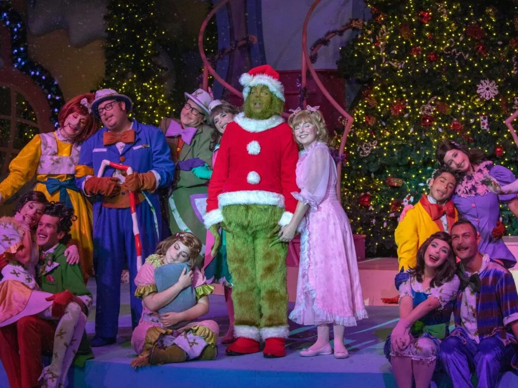 Grinchmas cast on Stage - image from Universal Orlando Resort