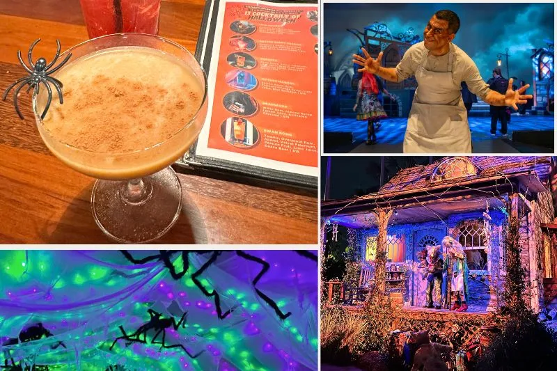 Halloween in Orlando Events Enzian Drink Halloween Horror Nights Howl Collage