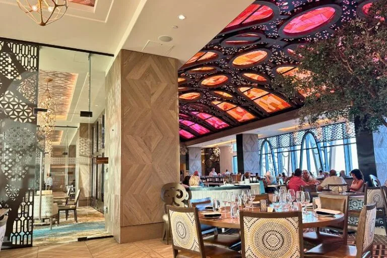 Toledo Rooftop Restaurant at Coronado Springs Dining Room with special lighted ceiling - image by Dani Meyering